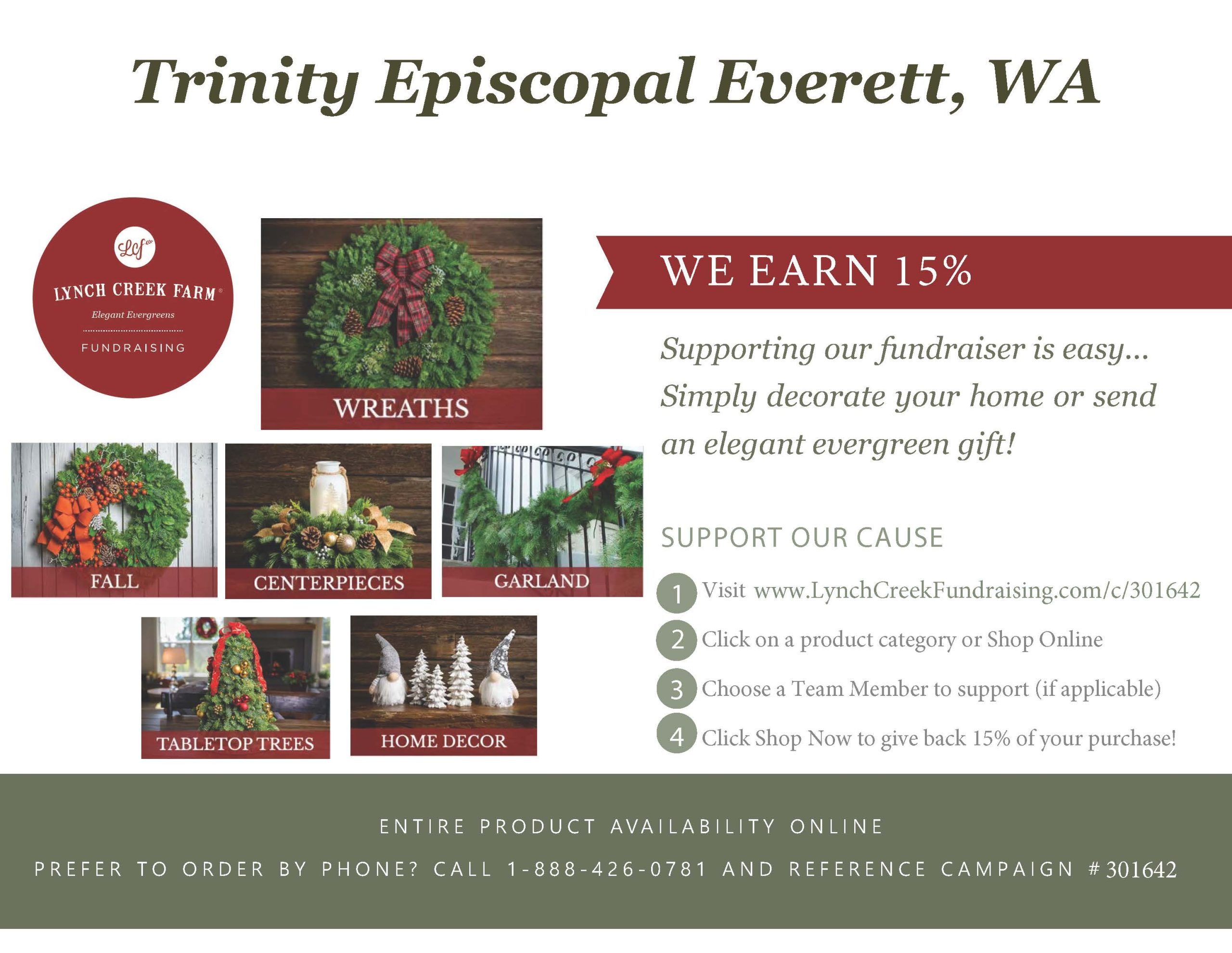 Lynch Creek Farm flyer – Trinity Episcopal Church – Everett